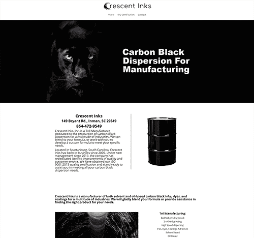 Crescent Inks - Carbon Black Dispursement Manufacturers Spartanburg SC